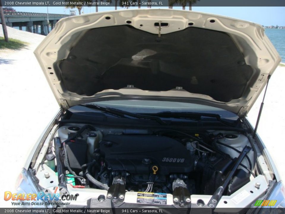 2008 Chevrolet Impala LT Gold Mist Metallic / Neutral Beige Photo #24