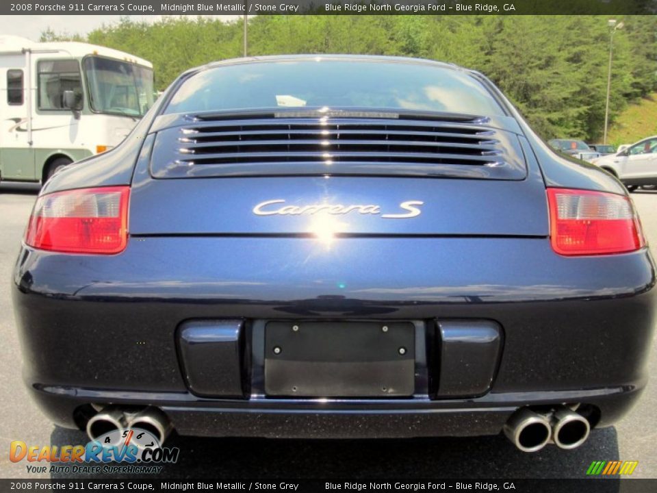 2008 Porsche 911 Carrera S Coupe Midnight Blue Metallic / Stone Grey Photo #5