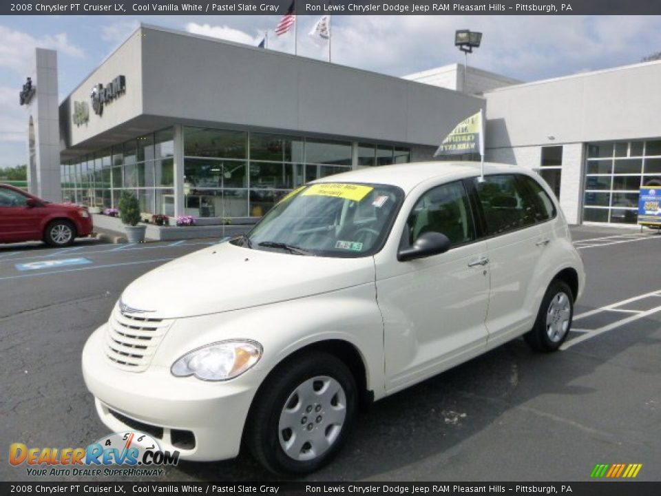 2008 Chrysler PT Cruiser LX Cool Vanilla White / Pastel Slate Gray Photo #1