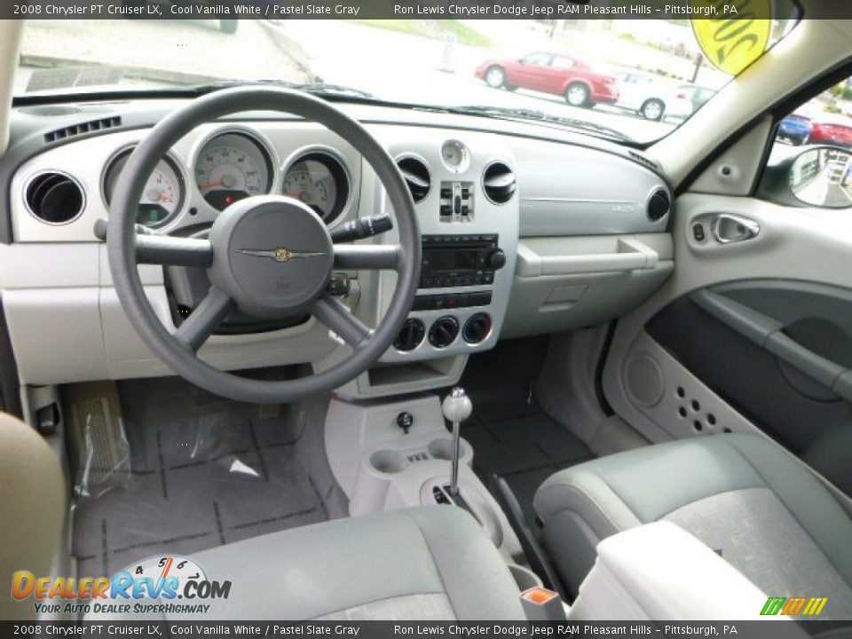 2008 Chrysler PT Cruiser LX Cool Vanilla White / Pastel Slate Gray Photo #12