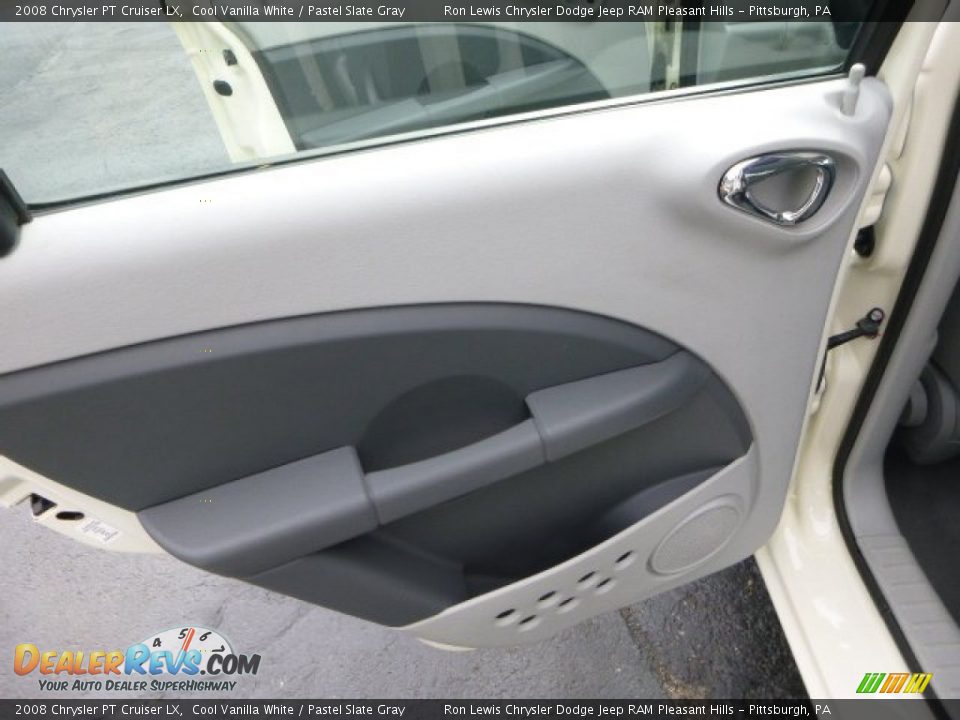 2008 Chrysler PT Cruiser LX Cool Vanilla White / Pastel Slate Gray Photo #13
