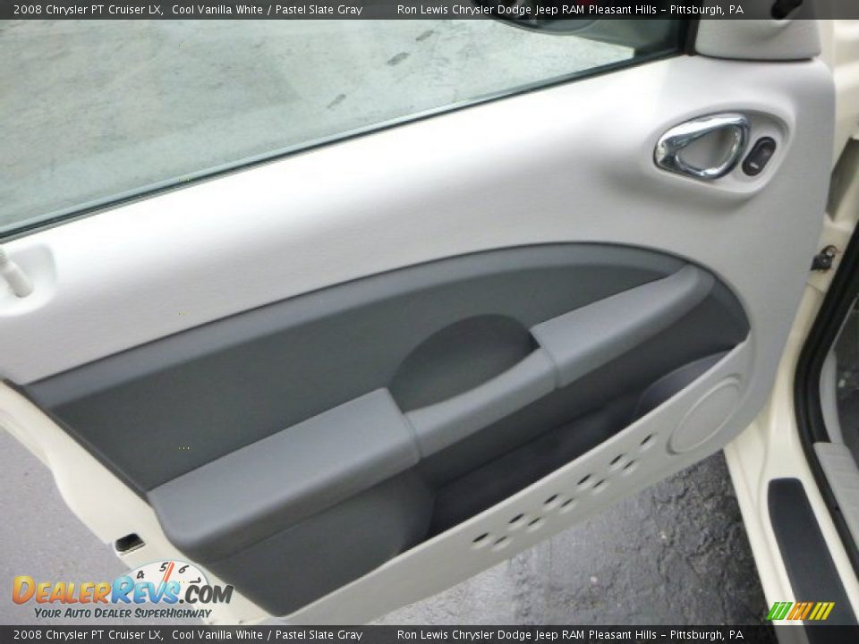 2008 Chrysler PT Cruiser LX Cool Vanilla White / Pastel Slate Gray Photo #14