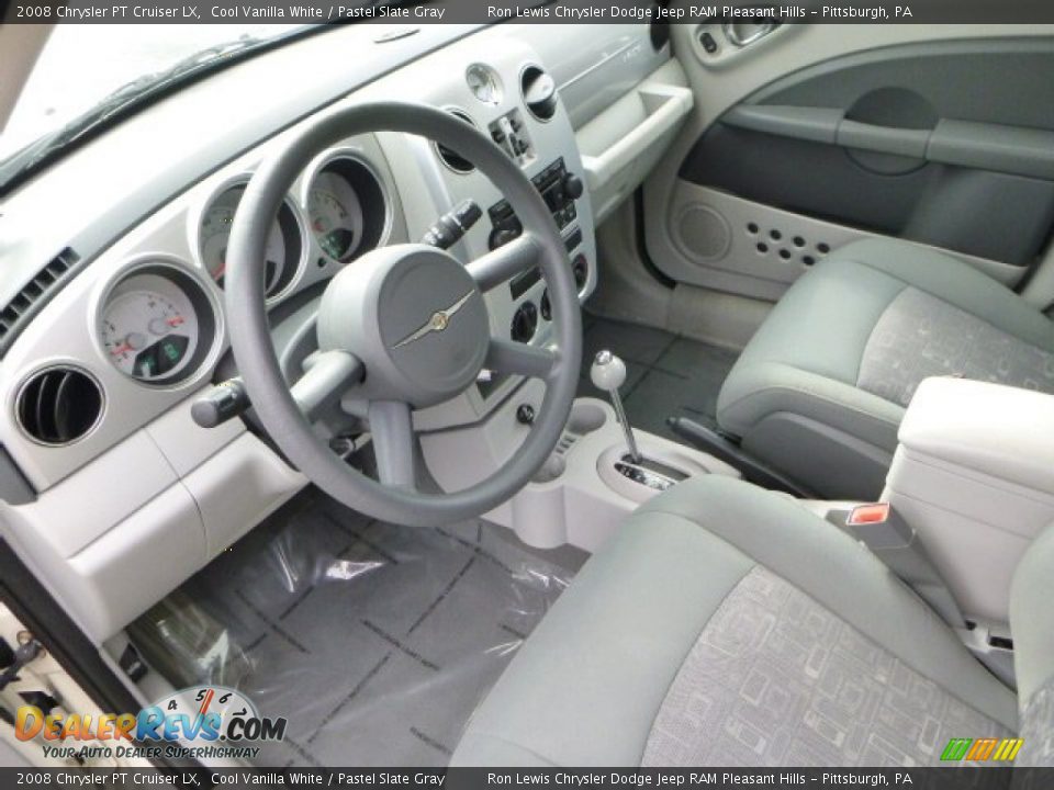 2008 Chrysler PT Cruiser LX Cool Vanilla White / Pastel Slate Gray Photo #15