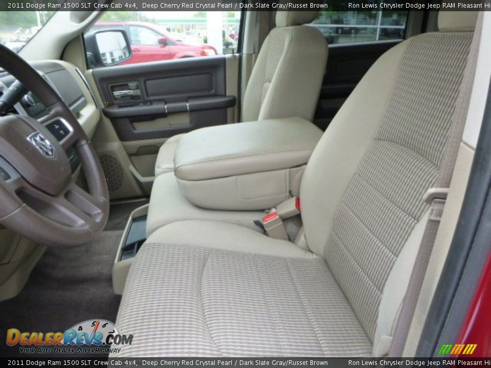 2011 Dodge Ram 1500 SLT Crew Cab 4x4 Deep Cherry Red Crystal Pearl / Dark Slate Gray/Russet Brown Photo #10