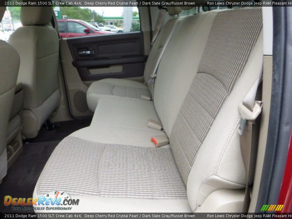 2011 Dodge Ram 1500 SLT Crew Cab 4x4 Deep Cherry Red Crystal Pearl / Dark Slate Gray/Russet Brown Photo #11