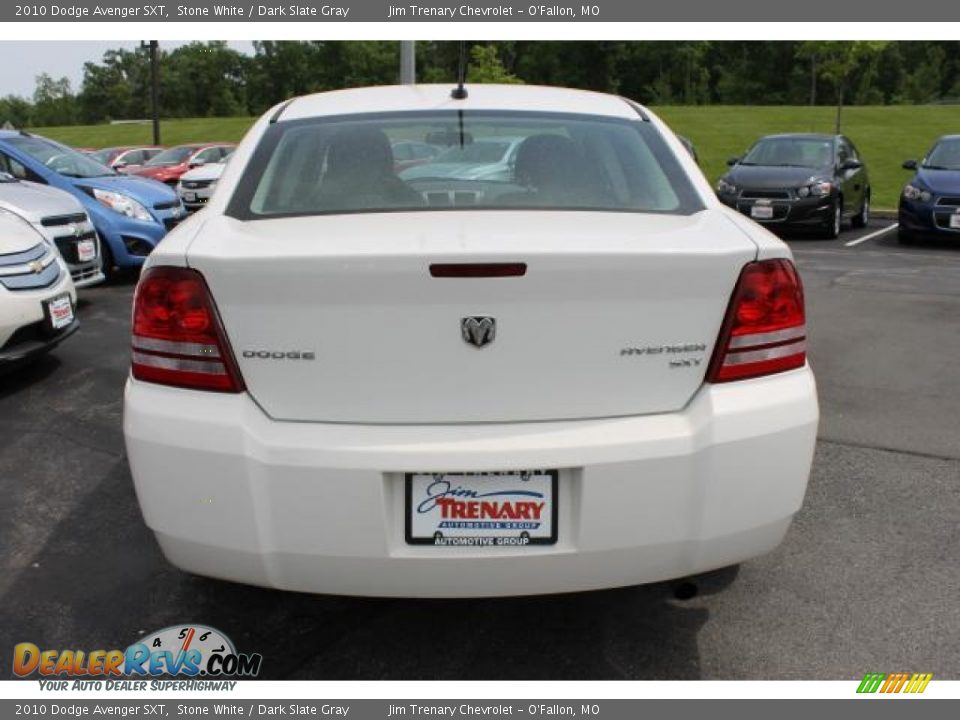 2010 Dodge Avenger SXT Stone White / Dark Slate Gray Photo #6