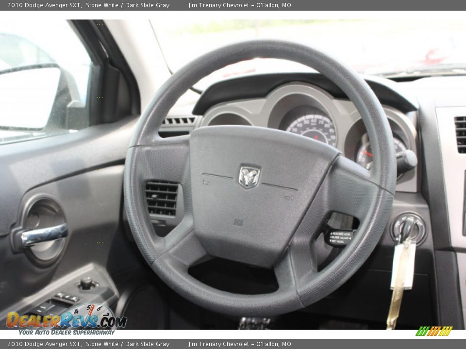 2010 Dodge Avenger SXT Stone White / Dark Slate Gray Photo #11