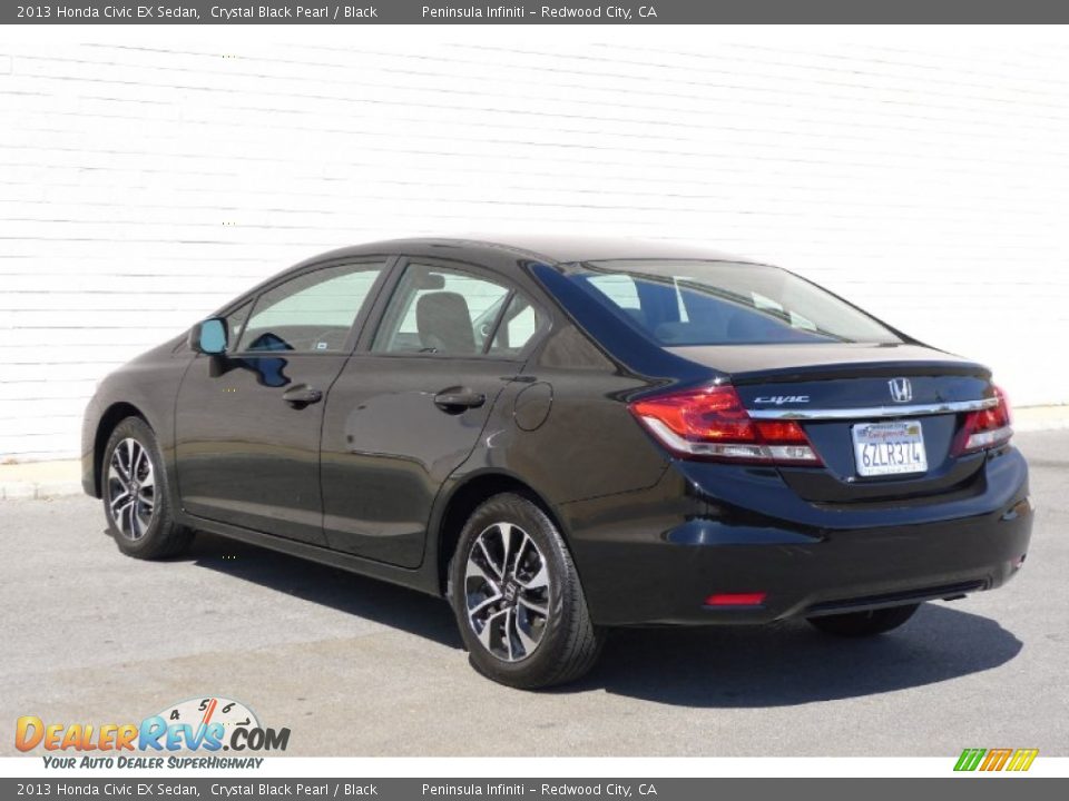 2013 Honda Civic EX Sedan Crystal Black Pearl / Black Photo #2