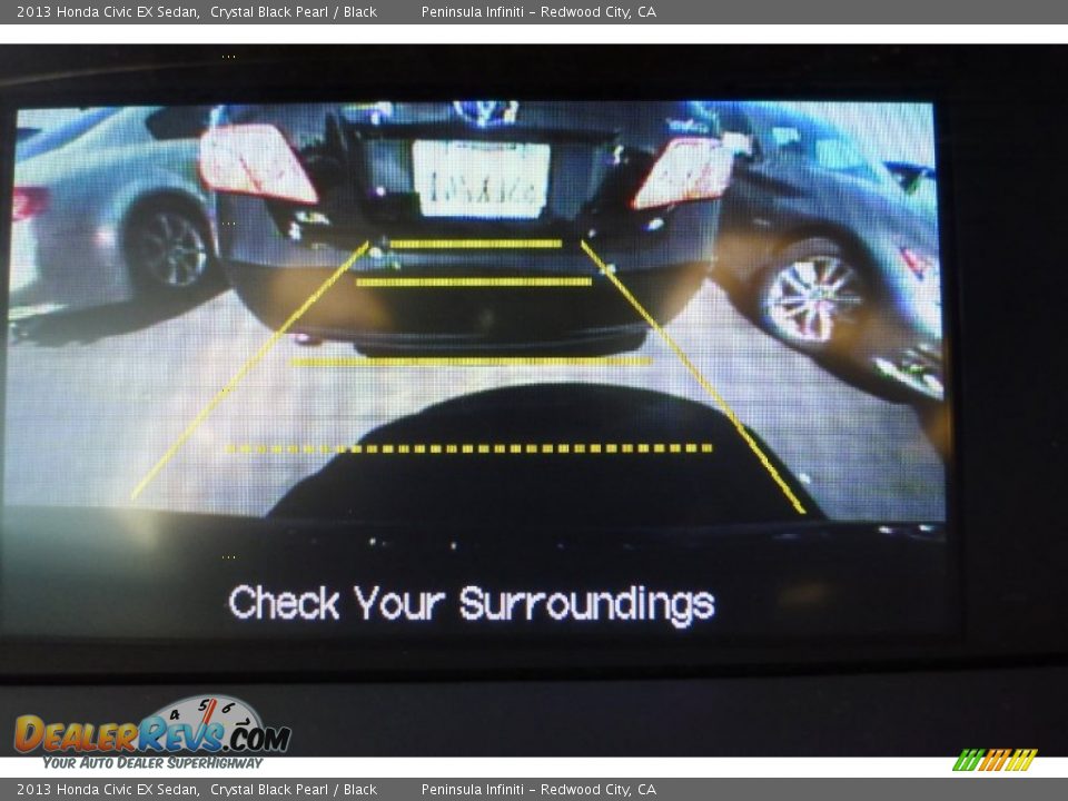 2013 Honda Civic EX Sedan Crystal Black Pearl / Black Photo #4