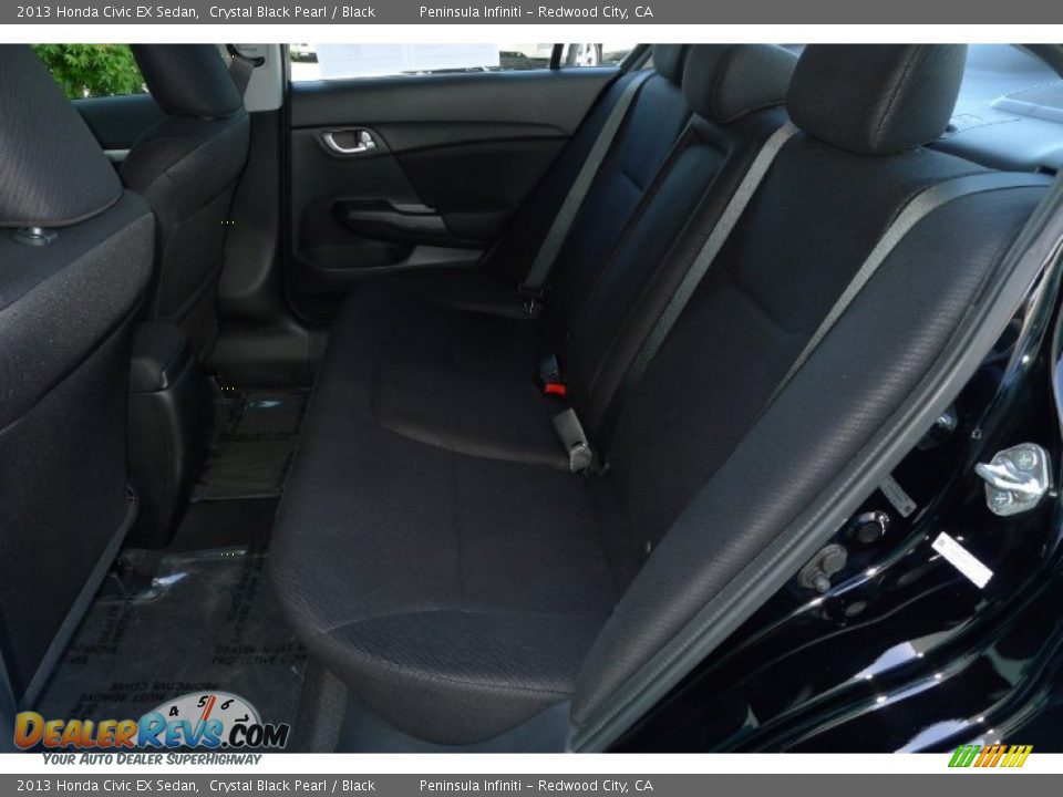 2013 Honda Civic EX Sedan Crystal Black Pearl / Black Photo #5