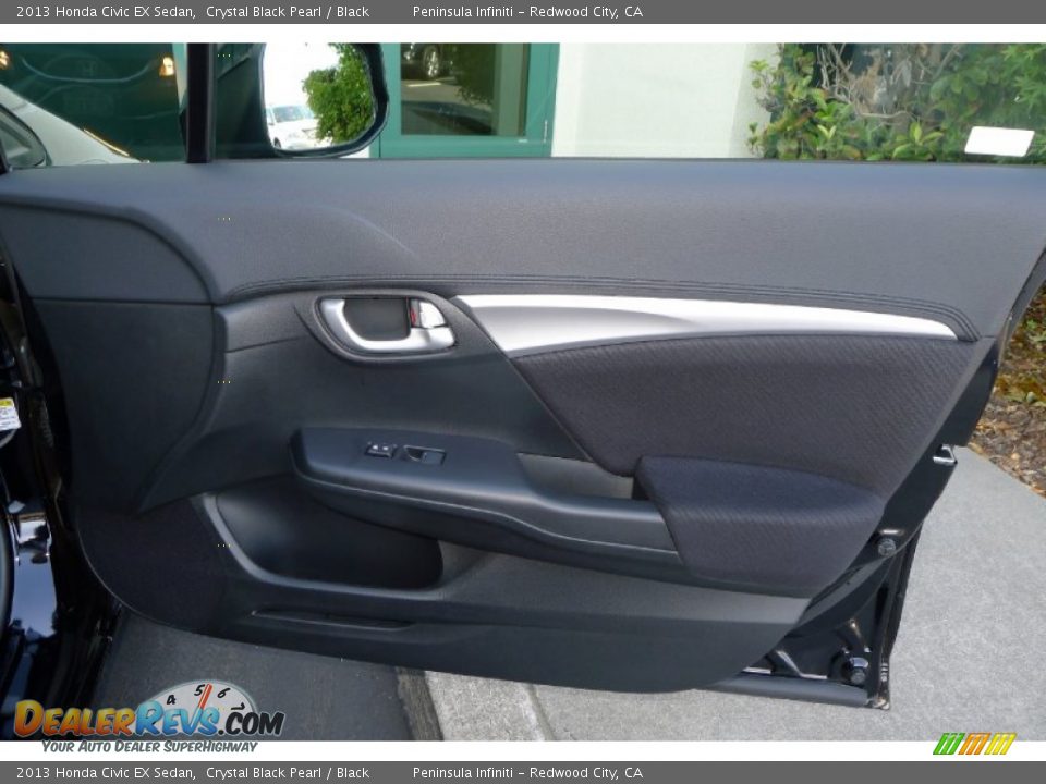 2013 Honda Civic EX Sedan Crystal Black Pearl / Black Photo #15