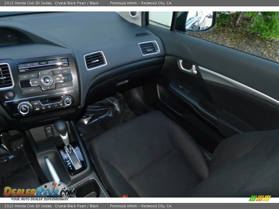 2013 Honda Civic EX Sedan Crystal Black Pearl / Black Photo #17