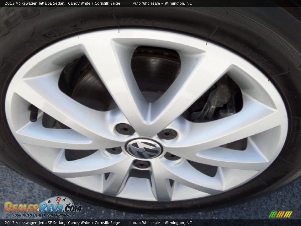 2013 Volkswagen Jetta SE Sedan Candy White / Cornsilk Beige Photo #7