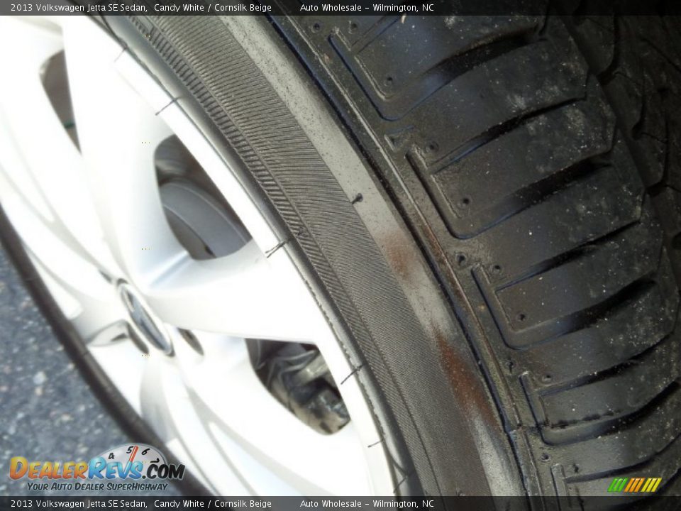 2013 Volkswagen Jetta SE Sedan Candy White / Cornsilk Beige Photo #8