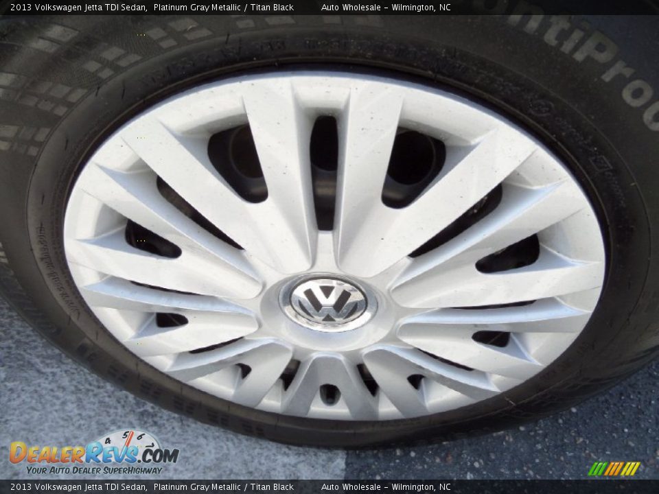 2013 Volkswagen Jetta TDI Sedan Platinum Gray Metallic / Titan Black Photo #7
