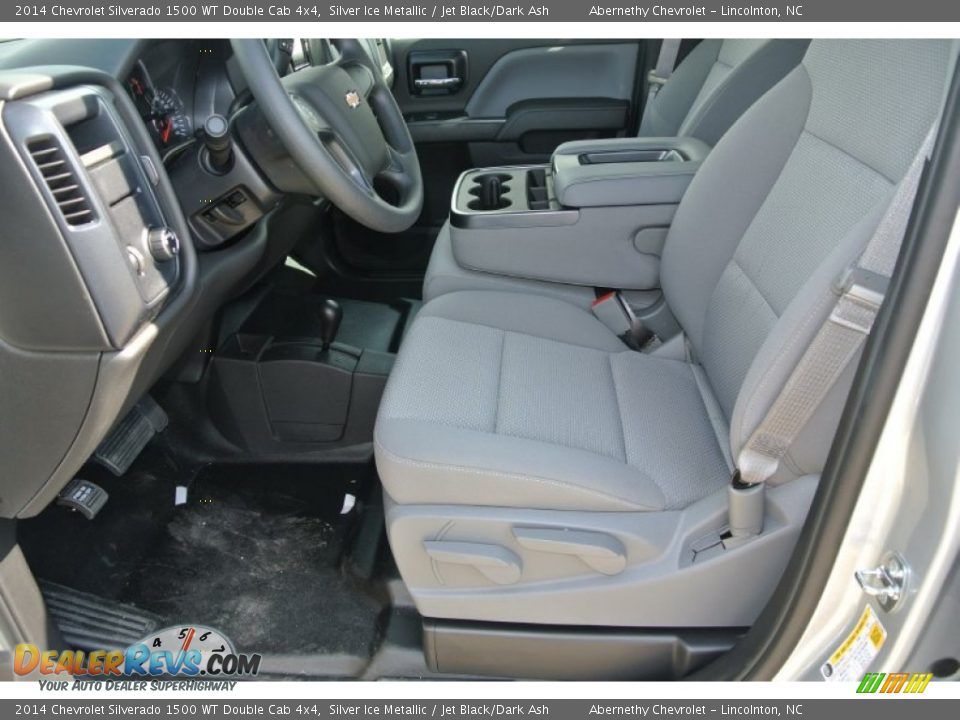 2014 Chevrolet Silverado 1500 WT Double Cab 4x4 Silver Ice Metallic / Jet Black/Dark Ash Photo #8