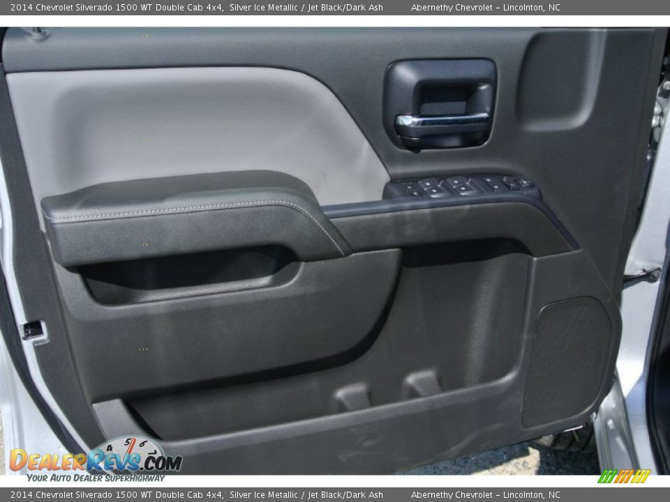 2014 Chevrolet Silverado 1500 WT Double Cab 4x4 Silver Ice Metallic / Jet Black/Dark Ash Photo #9