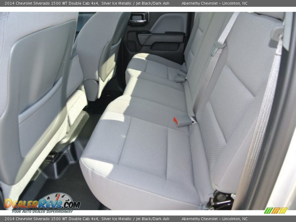 2014 Chevrolet Silverado 1500 WT Double Cab 4x4 Silver Ice Metallic / Jet Black/Dark Ash Photo #13