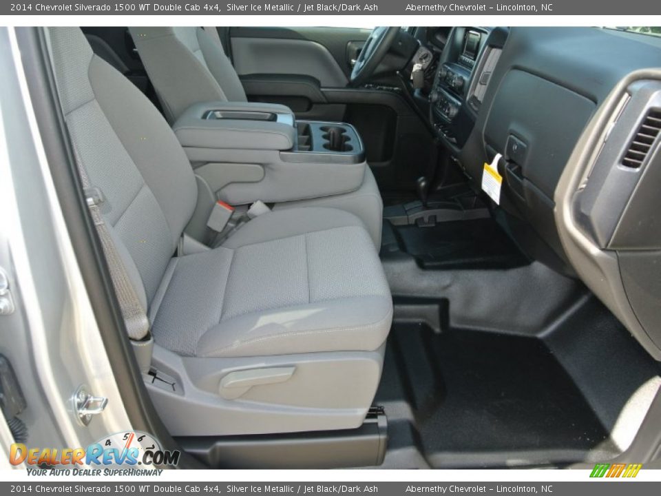 2014 Chevrolet Silverado 1500 WT Double Cab 4x4 Silver Ice Metallic / Jet Black/Dark Ash Photo #15