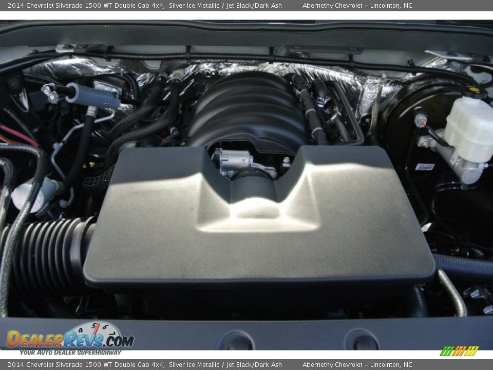 2014 Chevrolet Silverado 1500 WT Double Cab 4x4 Silver Ice Metallic / Jet Black/Dark Ash Photo #18