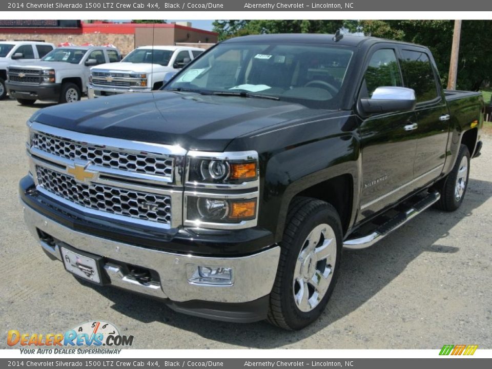 2014 Chevrolet Silverado 1500 LTZ Crew Cab 4x4 Black / Cocoa/Dune Photo #2