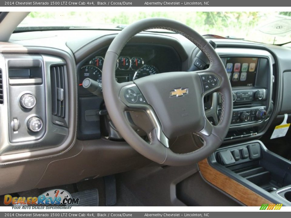 2014 Chevrolet Silverado 1500 LTZ Crew Cab 4x4 Black / Cocoa/Dune Photo #22