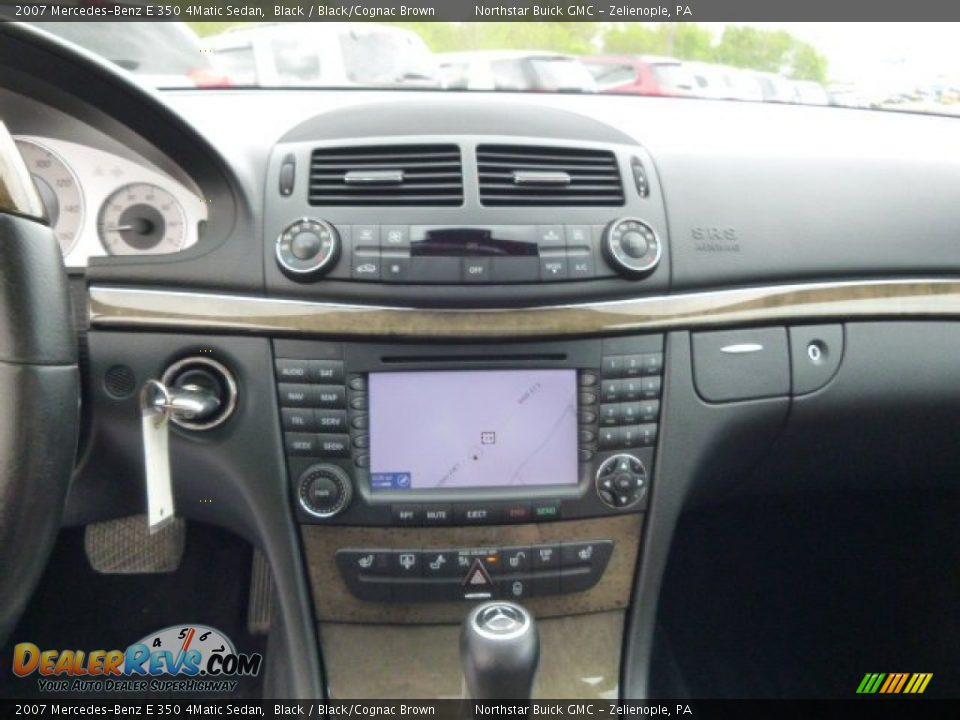 2007 Mercedes-Benz E 350 4Matic Sedan Black / Black/Cognac Brown Photo #15