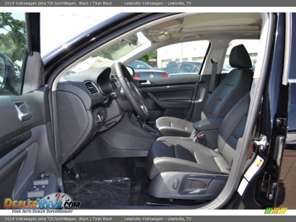 2014 Volkswagen Jetta TDI SportWagen Black / Titan Black Photo #3