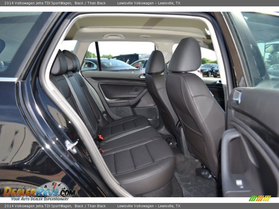 2014 Volkswagen Jetta TDI SportWagen Black / Titan Black Photo #4