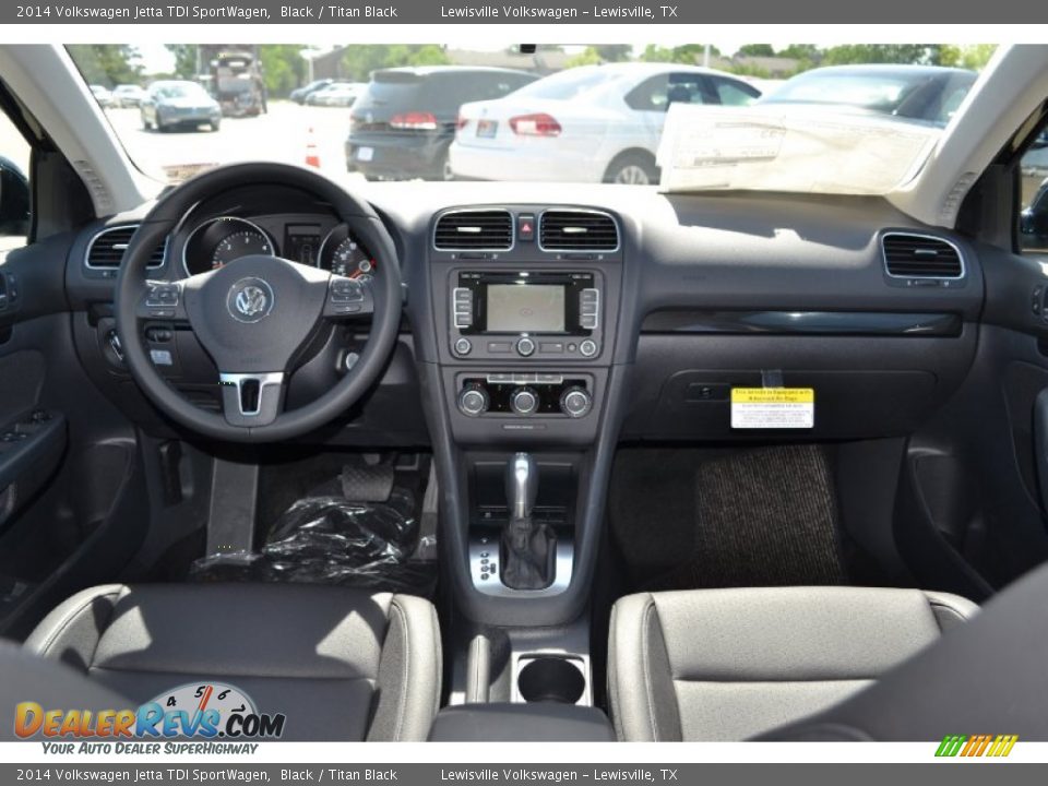 2014 Volkswagen Jetta TDI SportWagen Black / Titan Black Photo #5