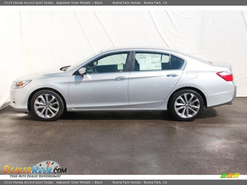 2014 Honda Accord Sport Sedan Alabaster Silver Metallic / Black Photo #4