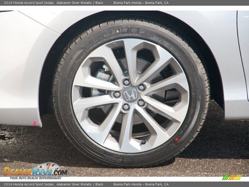 2014 Honda Accord Sport Sedan Alabaster Silver Metallic / Black Photo #7