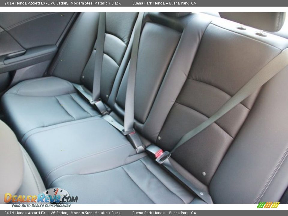 2014 Honda Accord EX-L V6 Sedan Modern Steel Metallic / Black Photo #16