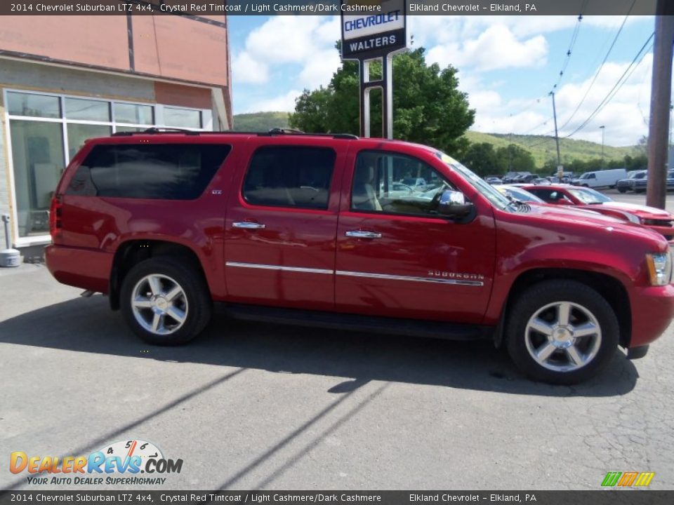 2014 Chevrolet Suburban LTZ 4x4 Crystal Red Tintcoat / Light Cashmere/Dark Cashmere Photo #1