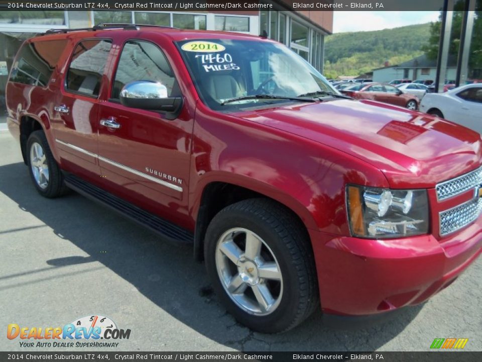 2014 Chevrolet Suburban LTZ 4x4 Crystal Red Tintcoat / Light Cashmere/Dark Cashmere Photo #2