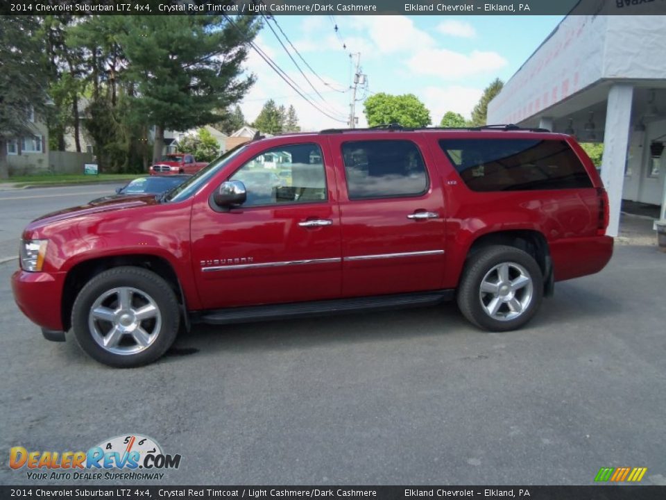 2014 Chevrolet Suburban LTZ 4x4 Crystal Red Tintcoat / Light Cashmere/Dark Cashmere Photo #6