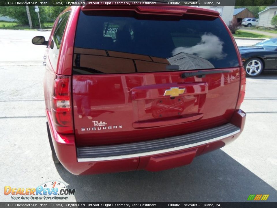 2014 Chevrolet Suburban LTZ 4x4 Crystal Red Tintcoat / Light Cashmere/Dark Cashmere Photo #8