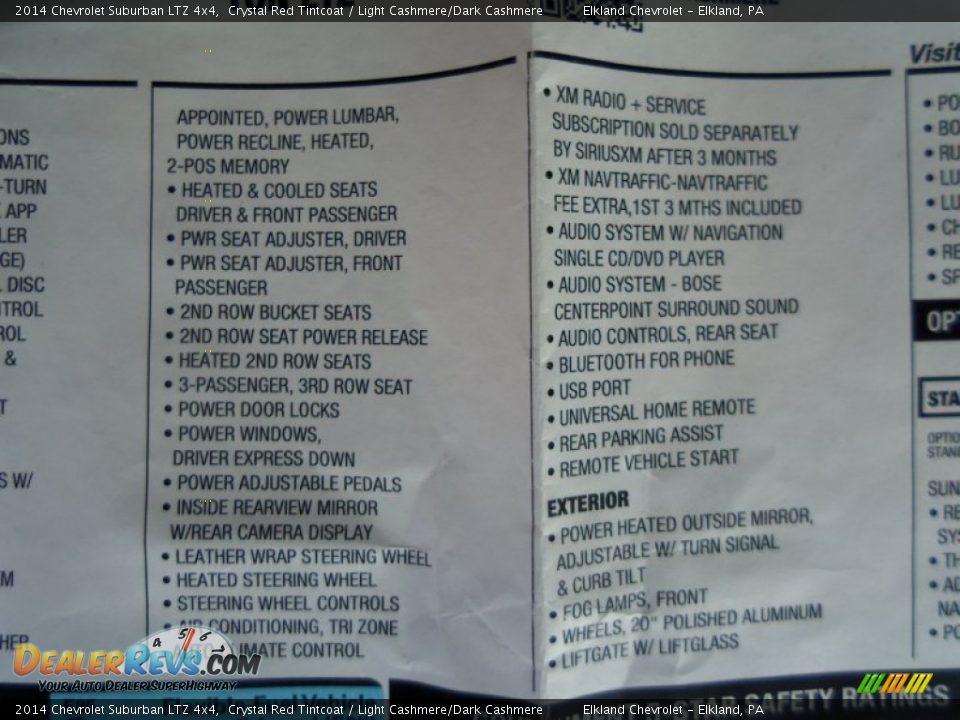 2014 Chevrolet Suburban LTZ 4x4 Crystal Red Tintcoat / Light Cashmere/Dark Cashmere Photo #20