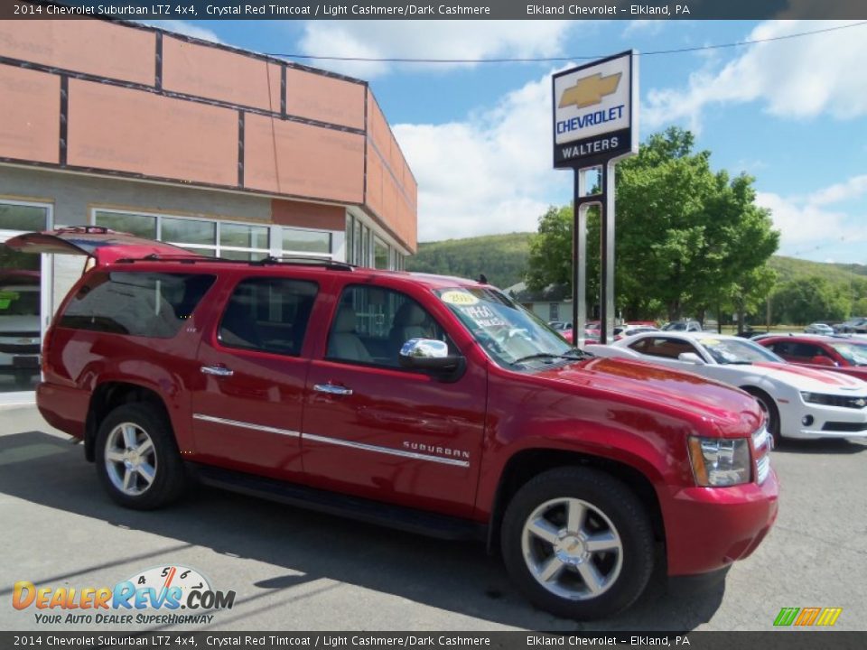 2014 Chevrolet Suburban LTZ 4x4 Crystal Red Tintcoat / Light Cashmere/Dark Cashmere Photo #22
