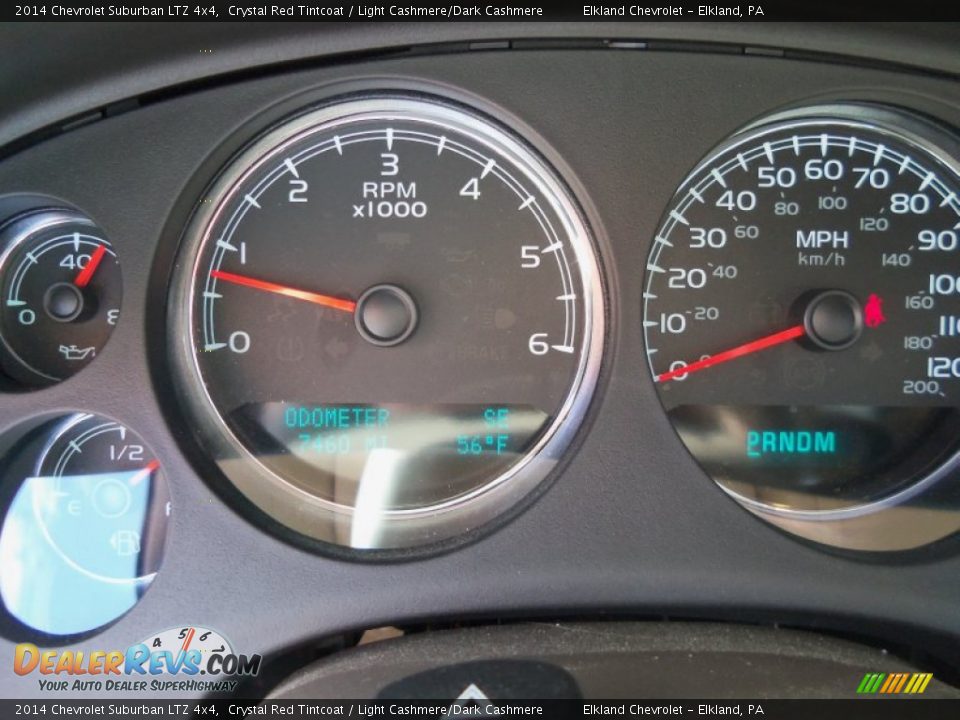 2014 Chevrolet Suburban LTZ 4x4 Crystal Red Tintcoat / Light Cashmere/Dark Cashmere Photo #36