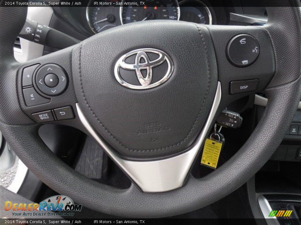 2014 Toyota Corolla S Super White / Ash Photo #22