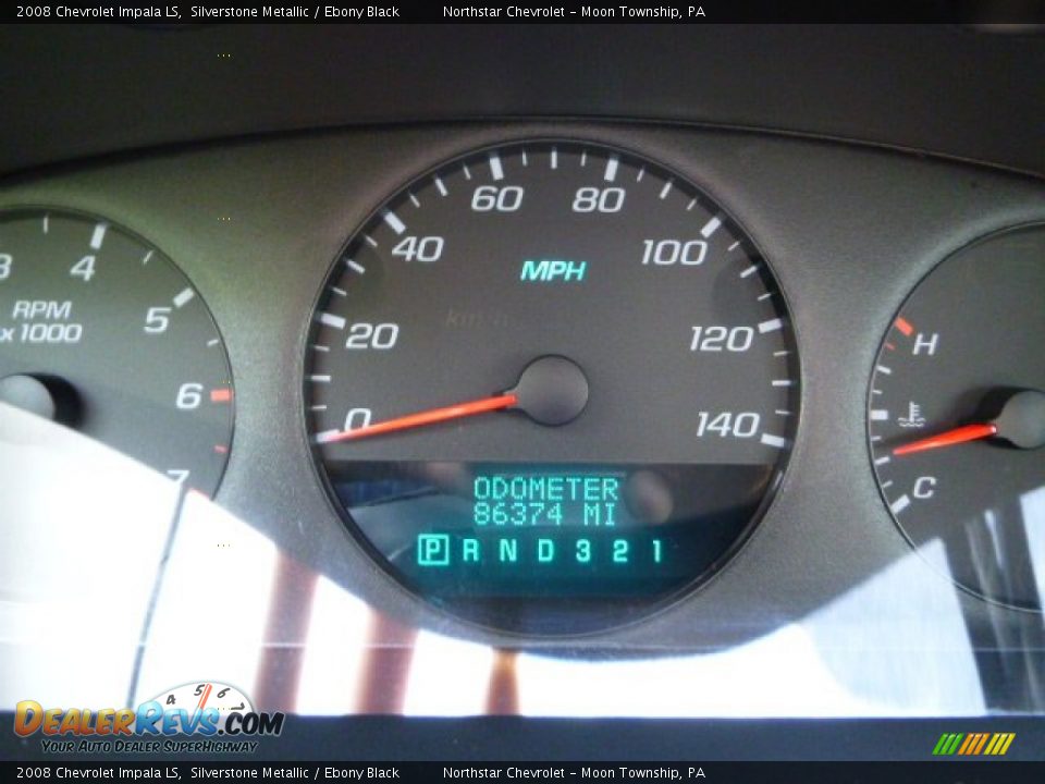 2008 Chevrolet Impala LS Silverstone Metallic / Ebony Black Photo #15