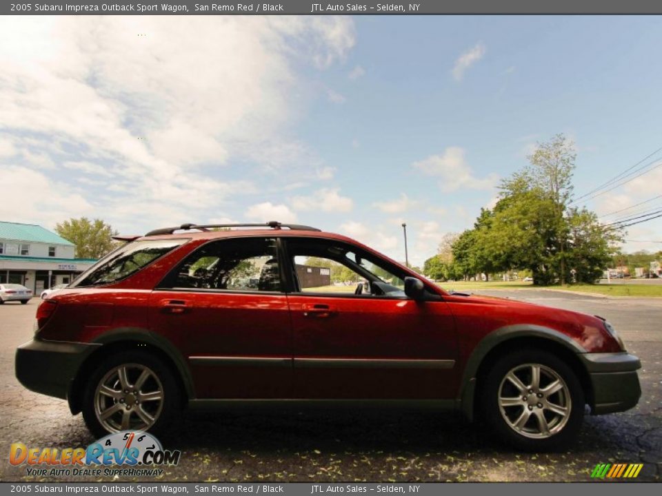 2005 Subaru Impreza Outback Sport Wagon San Remo Red / Black Photo #10