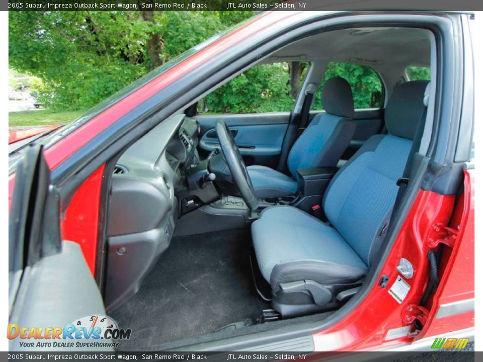 2005 Subaru Impreza Outback Sport Wagon San Remo Red / Black Photo #12