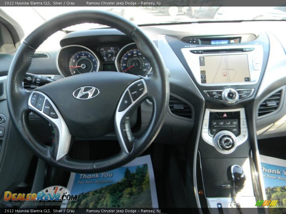 2012 Hyundai Elantra GLS Silver / Gray Photo #12