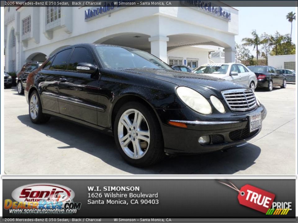 2006 Mercedes-Benz E 350 Sedan Black / Charcoal Photo #1