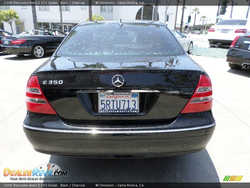 2006 Mercedes-Benz E 350 Sedan Black / Charcoal Photo #3