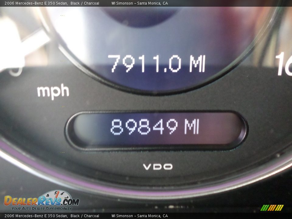 2006 Mercedes-Benz E 350 Sedan Black / Charcoal Photo #10