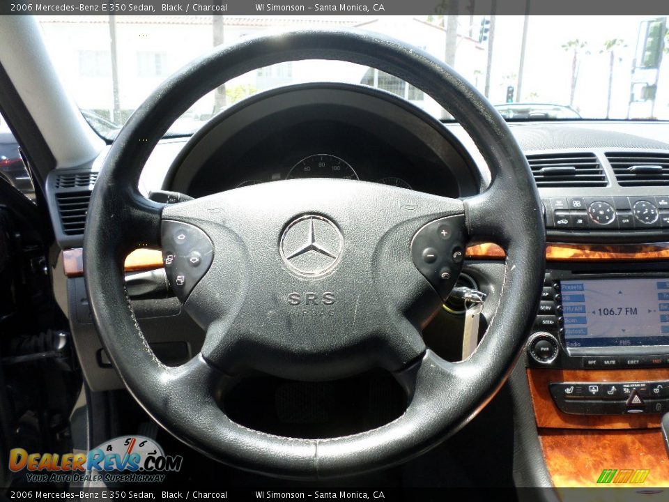 2006 Mercedes-Benz E 350 Sedan Black / Charcoal Photo #11