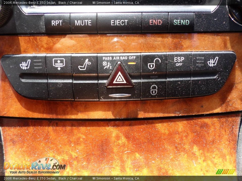 2006 Mercedes-Benz E 350 Sedan Black / Charcoal Photo #13
